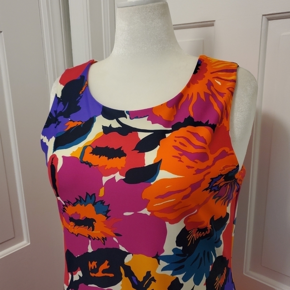 NWT Jude CONNALLY Bold Floral Print "Beth" Dress Size XL, Retail $178, Versatile - Picture 2 of 11